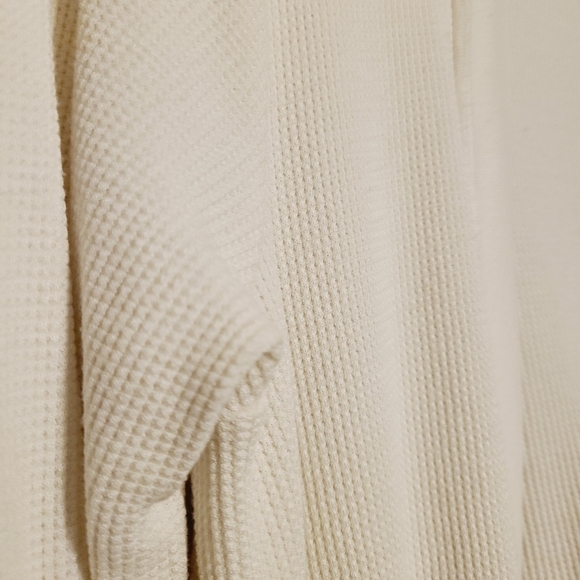 Splendid | Women's Cream Open Henley Tunic Top (Size Medium) - Picture 11 of 14